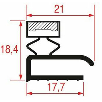 K�hlschrank-Dichtung universal 1300 x 700mm