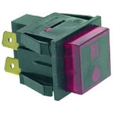 Druck-Taster 2pol. 22 x 27mm mit Signalleuchte f�r GAGGIA