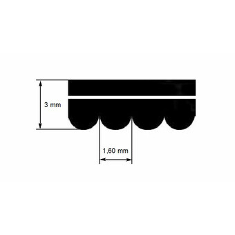 Poly-V Riemen 1207 J4 / J5 elast. INDESIT C00311692