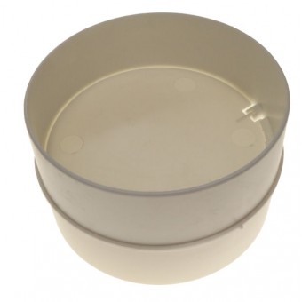 Rundkanalverbinder mit Klappe 125mm