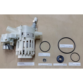 5-Teile Dichtsatz f�r Miele Sp�lmaschine Umw�lzpumpe...