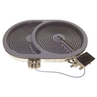 Hilight Heizeinsatz 2-Kreis oval, 2400W, 230V - 10.57411.604