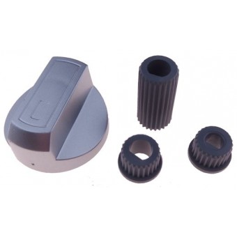 Knebel Universal mit Adapter silber